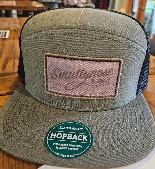 SBC Flat Brim Trucker Hat Olive/Black